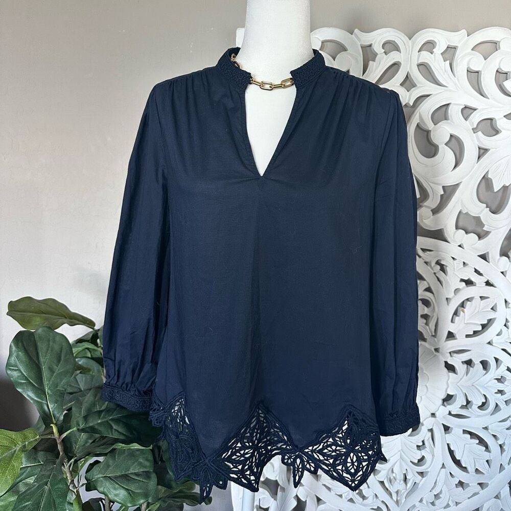 Chicos Lace Edge Blouse - Picture 5 of 11